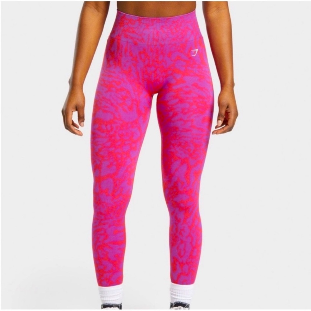 Gymshark Pink Patterned Leggings